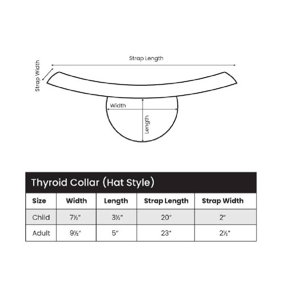 Thyroid Collar Hat Style (Lead Vinyl Core) BARC Approved - Image 4